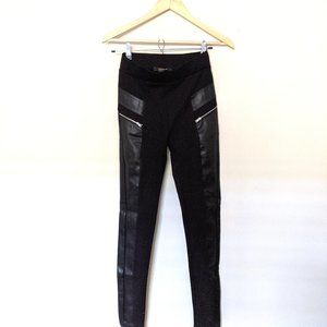 Black leather pants/leggings
